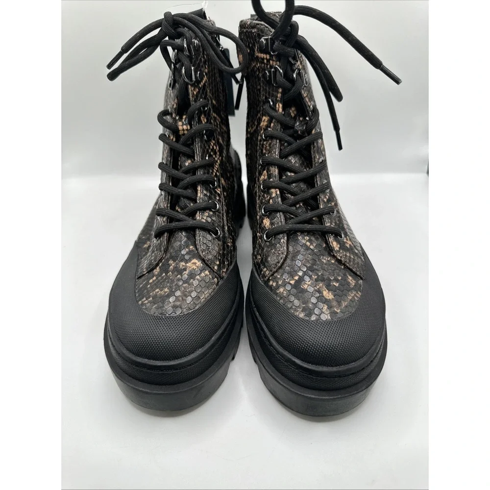 NEW Circus NY by Sam Edelman Womens' Indy Boots‎ - Warm Taupe/Snake Print Sz 8